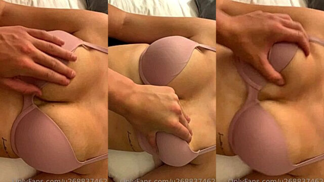 playing with Hailey Sigmonds boobs