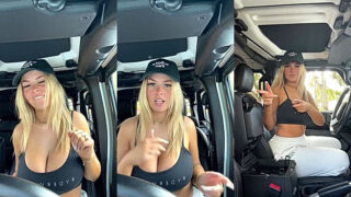 kandjbaby’s hot boobs show in outdoor