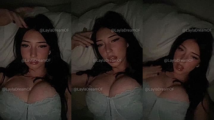 Layla Dream feeling horny on the bed video leaked