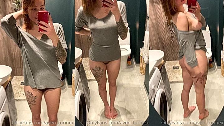 aventurinex showing off her big ass in the laundry room