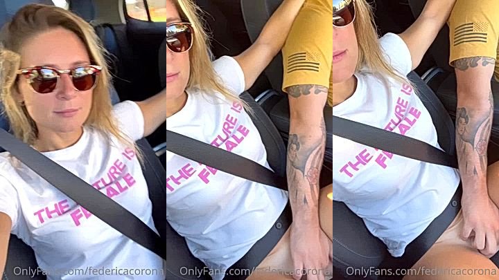 federicacorona getting her pussy fingered on a car ride