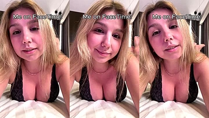 Judy Blooms showing off her perky tits shaking them for the fans