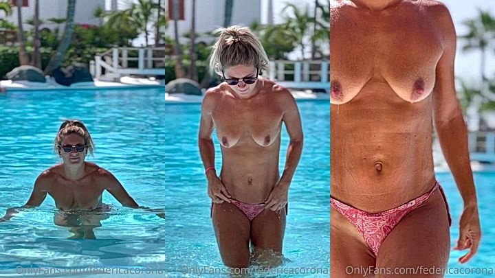 federicacorona naked in the pool