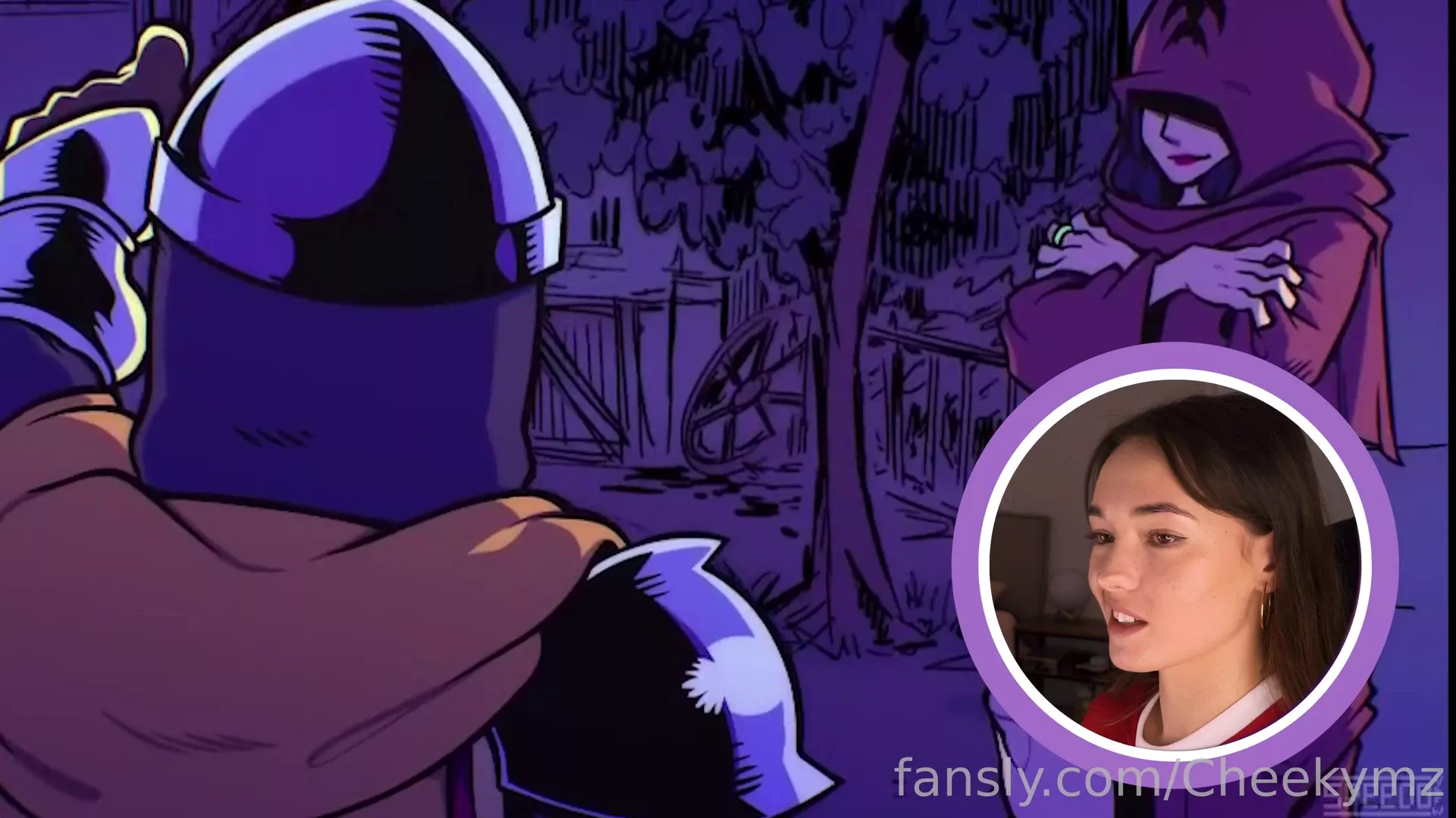 Cheekymz masturbates while watching adult cartoon video leaked