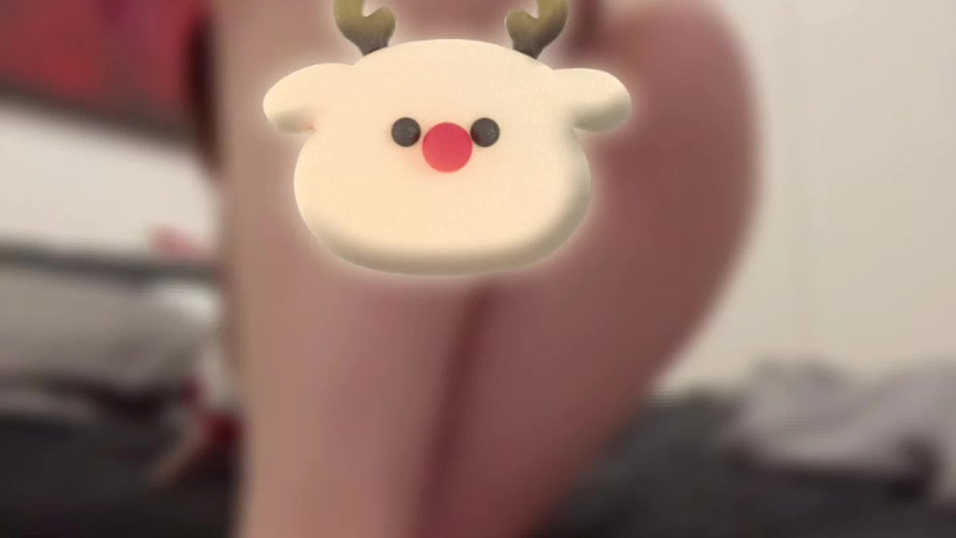 christmas bunny Notmeggii teasing in ther red bikini