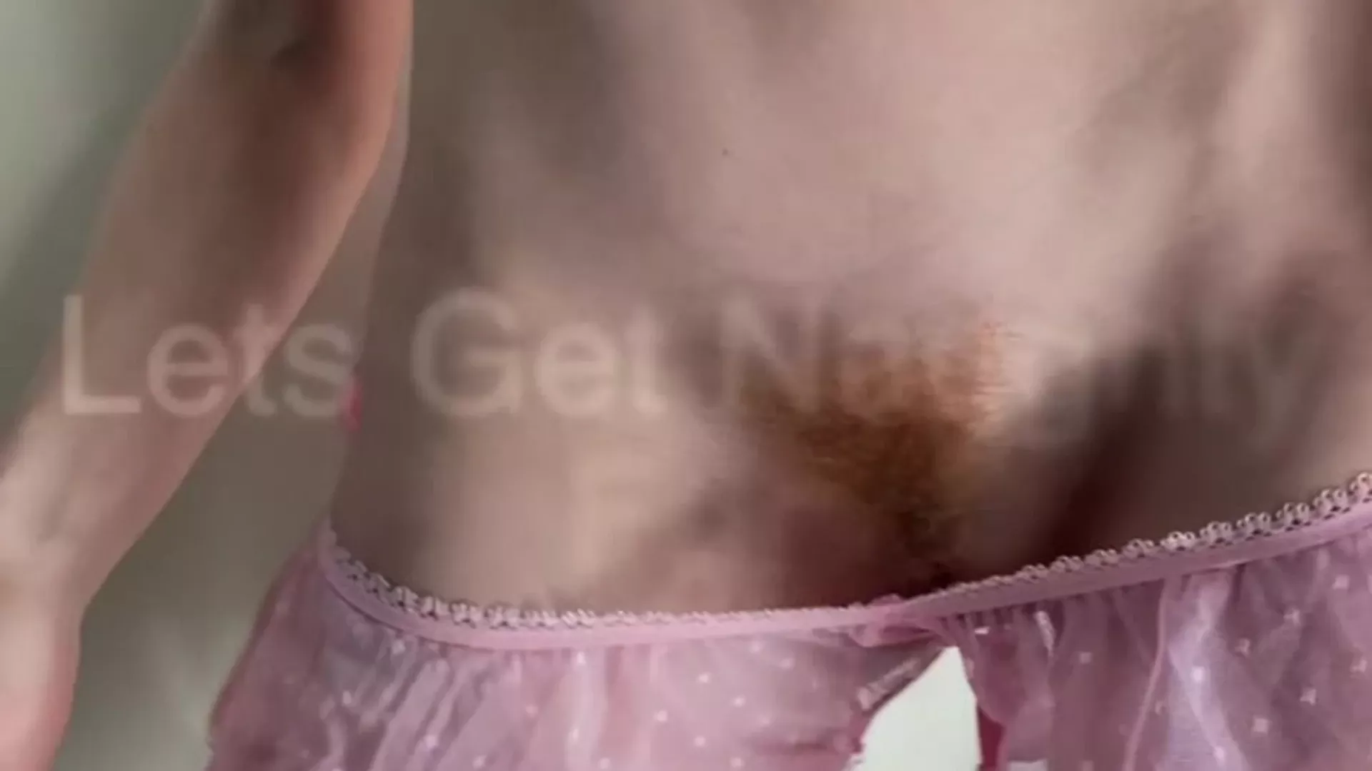 Lacy Lennon clear dildo anal play close-up