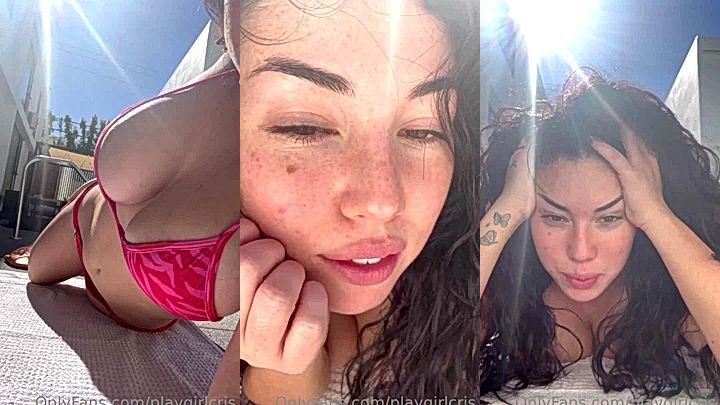Playgirlcris close-up tease of her bikini body