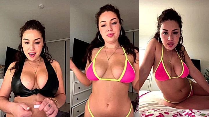 onlyfans hot American girl Playgirlcris stretching in her new bikini video leaked