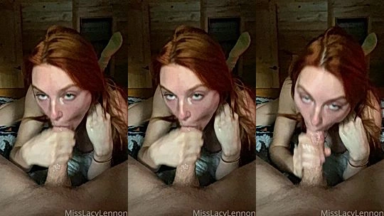 Lacy Lennon deepthroat blowjob pov