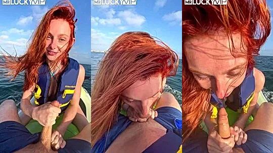 Lacy Lennon risky blowjob pov in the middle of the ocean video leaked