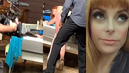 Lacy Lennon fucking on a femdom pornshoot bts