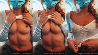 Leolulu playing with her tits in her see-through top