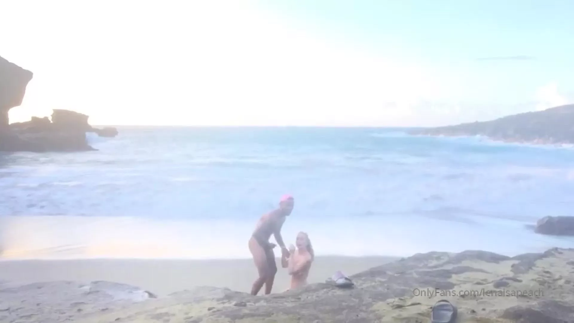 Troy Francisco horny slut fucking a bbc by the public beach