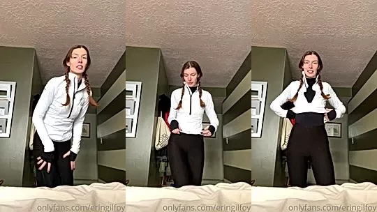 hot american onlyfans model Hailey Hitch undress and shows her natural big tits